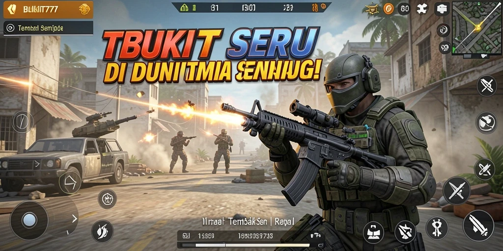 Antarmuka BUKIT777 menampilkan aksi menembak yang intens dan menantang.