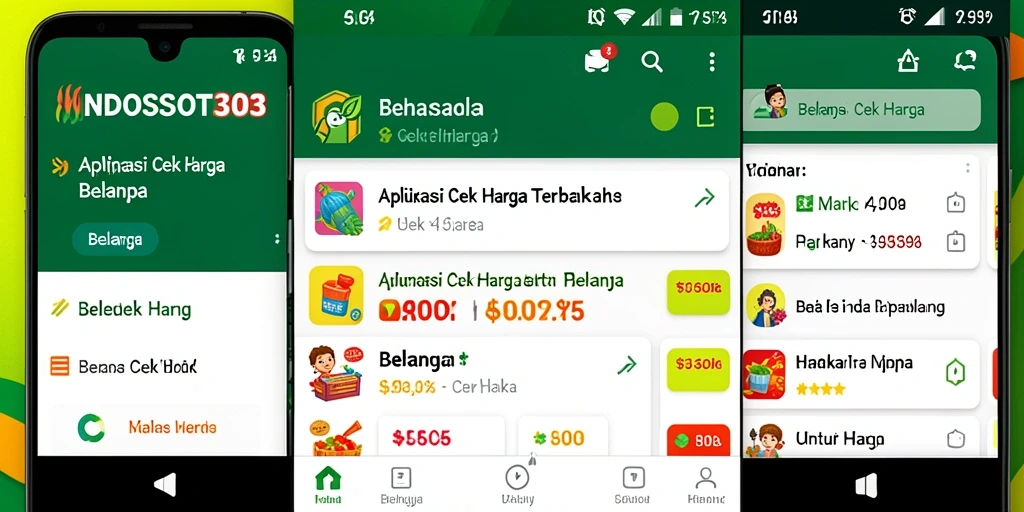 Screenshot utama aplikasi Cek Harga INDOSLOT303 yang menampilkan antarmuka pengguna.