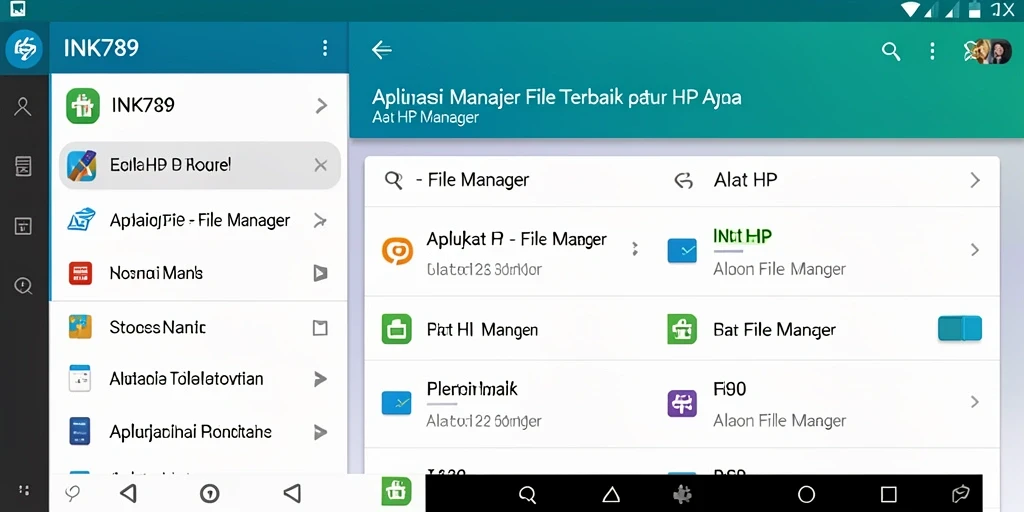 Tampilan antarmuka utama INK789 yang memudahkan navigasi file.