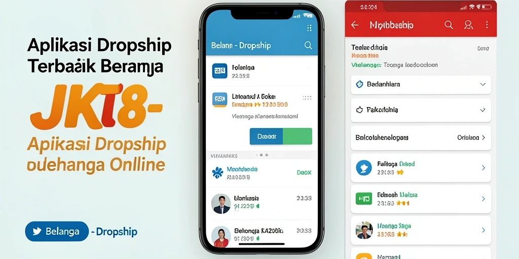 Tampilan antarmuka JKT8 yang user-friendly untuk dropshipping.