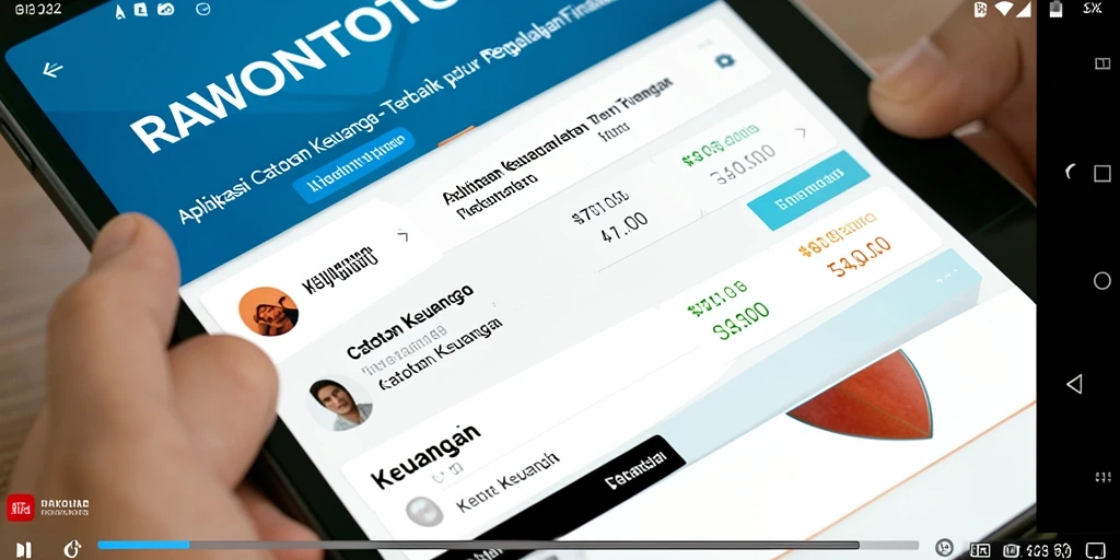 Tampilan antarmuka RAWONTOTO yang sederhana dan fungsional untuk Catatan Keuangan.