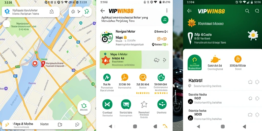 Screenshot utama VIPWIN88 menampilkan antarmuka navigasi motor yang ramah pengguna.
